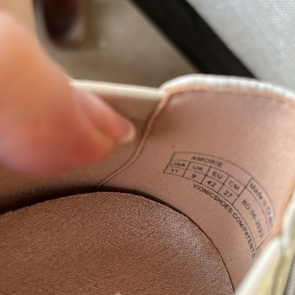 NEW Vionic Amorie Ballet Flats Cream Size 11 - Picture 6 of 7